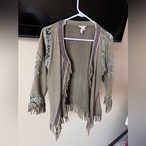 BKE Buckle jacket size Meidum fun beaded details